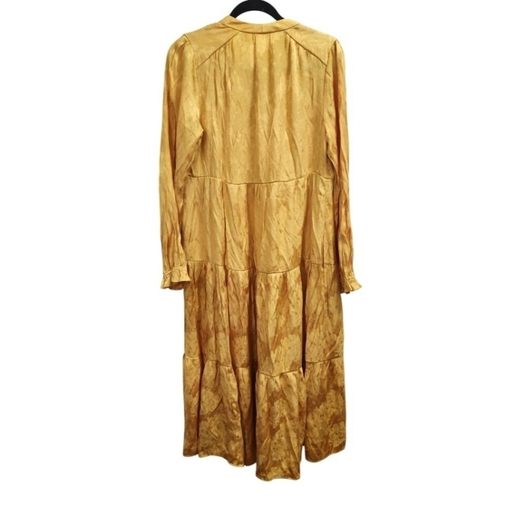 Maeve by Anthropologie Yellow Tiered Maxi Dress Size S - Picture 7 of 13